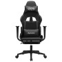 Gaming chair with black synthetic leather footrest by , Gaming chairs - Ref: Foro24-3143707, Price: 121,30 €, Discount: %