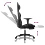 Silla gaming con reposapiés cuero sintético negro de , Sillones para videojuegos - Ref: Foro24-3143707, Precio: 121,30 €, Des...