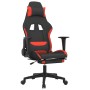 Gaming chair with black and red fabric footrest by , Gaming chairs - Ref: Foro24-3143751, Price: 144,82 €, Discount: %