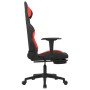 Gaming chair with black and red fabric footrest by , Gaming chairs - Ref: Foro24-3143751, Price: 144,82 €, Discount: %