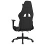 Gaming chair with footrest in black fabric and taupe gray. by , Gaming chairs - Ref: Foro24-3143745, Price: 138,64 €, Discoun...