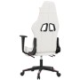 Silla gaming con reposapiés cuero sintético blanco y rosa de , Sillones para videojuegos - Ref: Foro24-3143772, Precio: 146,2...