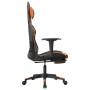 Gaming chair with footrest in black and orange synthetic leather by , Gaming chairs - Ref: Foro24-3143705, Price: 144,16 €, D...