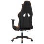 Gaming chair with footrest in black and orange synthetic leather by , Gaming chairs - Ref: Foro24-3143705, Price: 144,16 €, D...