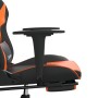 Gaming chair with footrest in black and orange synthetic leather by , Gaming chairs - Ref: Foro24-3143705, Price: 144,16 €, D...