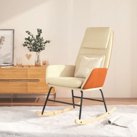 Cream fabric rocking chair by , Rocking chairs - Ref: Foro24-341331, Price: 126,99 €, Discount: %