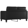 2-Sitzer-Sofa aus schwarzem Kunstleder 140 cm von , Sofas - Ref: Foro24-348649, Preis: 273,62 €, Rabatt: %