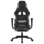 Silla gaming de masaje con reposapiés tela negro y gris claro de , Sillones para videojuegos - Ref: Foro24-345502, Precio: 14...