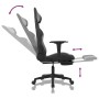 Silla gaming de masaje con reposapiés tela negro y gris claro de , Sillones para videojuegos - Ref: Foro24-345502, Precio: 14...