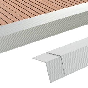 Aluminum porch angle trim 5 units 170 cm silver by vidaXL, Floors and carpets - Ref: Foro24-45017, Price: 71,63 €, Discount: %