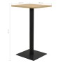 Oak bistro table 78.5x78.5x107 cm by , Kitchen and dining tables - Ref: Foro24-321930, Price: 167,90 €, Discount: %