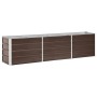 Galvanized steel garden bed in brown, 240x40x45 cm. by , Pots and planters - Ref: Foro24-47046, Price: 55,56 €, Discount: %