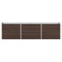 Galvanized steel garden bed in brown, 240x40x45 cm. by , Pots and planters - Ref: Foro24-47046, Price: 55,56 €, Discount: %