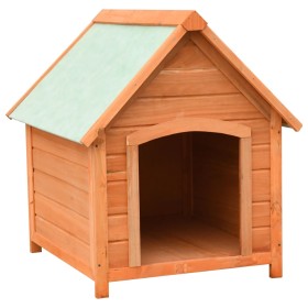 Solid pine and fir wood doghouse 72x85x82 cm by vidaXL, Dog kennels - Ref: Foro24-170639, Price: 135,99 €, Discount: %