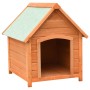 Caseta para perros madera maciza pino y abeto 72x85x82 cm de vidaXL, Casetas para perros - Ref: Foro24-170639, Precio: 113,29...