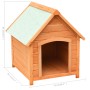 Caseta para perros madera maciza pino y abeto 72x85x82 cm de vidaXL, Casetas para perros - Ref: Foro24-170639, Precio: 113,29...