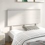 Solid white pine wood bed headboard 139x6x82.5 cm by , Headboards and footboards - Ref: Foro24-819166, Price: 62,92 €, Discou...