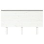 Solid white pine wood bed headboard 139x6x82.5 cm by , Headboards and footboards - Ref: Foro24-819166, Price: 62,92 €, Discou...