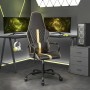 Silla gaming cuero sintético negro y dorado de , Sillones para videojuegos - Ref: Foro24-3143789, Precio: 125,27 €, Descuento: %