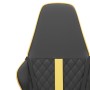 Silla gaming cuero sintético negro y dorado de , Sillones para videojuegos - Ref: Foro24-3143789, Precio: 125,27 €, Descuento: %