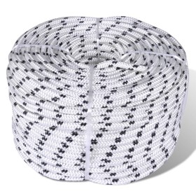 Braided polyester rope 8 mm 500 mm white by vidaXL, Ropes and metal cords - Ref: Foro24-143792, Price: 137,90 €, Discount: %