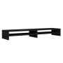 Soporte de monitor madera maciza de pino negro 100x24x13 cm de , Muebles TV - Ref: Foro24-813923, Precio: 54,95 €, Descuento: %