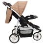 Taupefarbener und schwarzer 3-Rad-Kinderwagen/Kinderwagen von , Kinderwagen - Ref: Foro24-10182, Preis: 138,99 €, Rabatt: %