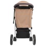 Taupefarbener und schwarzer 3-Rad-Kinderwagen/Kinderwagen von , Kinderwagen - Ref: Foro24-10182, Preis: 138,99 €, Rabatt: %