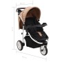 Taupefarbener und schwarzer 3-Rad-Kinderwagen/Kinderwagen von , Kinderwagen - Ref: Foro24-10182, Preis: 138,99 €, Rabatt: %