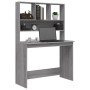 Sonoma grauer Sperrholzschreibtisch mit Regalen 102x45x148cm von , Schreibtische - Ref: Foro24-823006, Preis: 103,48 €, Rabat...