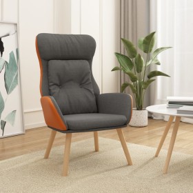 Dark gray fabric and PVC recliner. by , Armchairs - Ref: Foro24-341302, Price: 116,99 €, Discount: %