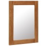 Espejo de madera maciza de roble 40x50 cm de vidaXL, Espejos - Ref: Foro24-247455, Precio: 79,99 €, Descuento: %