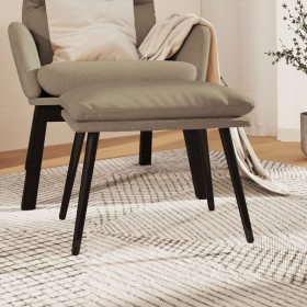 Light gray microfiber fabric footrest 45x30x35 cm by , Ottomans - Ref: Foro24-341541, Price: 42,99 €, Discount: %