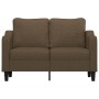 2 seater sofa in brown fabric 120 cm by , Sofas - Ref: Foro24-348940, Price: 194,60 €, Discount: %