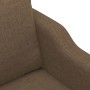 2 seater sofa in brown fabric 120 cm by , Sofas - Ref: Foro24-348940, Price: 194,60 €, Discount: %