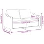 2 seater sofa in brown fabric 120 cm by , Sofas - Ref: Foro24-348940, Price: 194,60 €, Discount: %