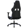 Gaming-Stuhl mit Massage und Fußstütze aus schwarz-blauem Kunstleder von , Gaming-Stühle - Ref: Foro24-345457, Preis: 117,65 ...