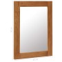 Espejo de madera maciza de roble 40x50 cm de vidaXL, Espejos - Ref: Foro24-247455, Precio: 79,99 €, Descuento: %