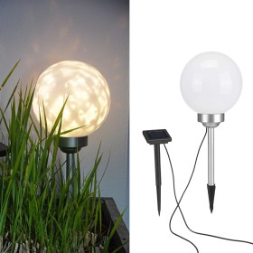 HI Ball-shaped solar rotating garden LED lamp 20 cm by HI, Outdoor lighting - Ref: Foro24-423907, Price: 19,99 €, Discount: %