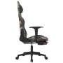 Silla gaming de masaje con reposapiés tela negro y camuflaje de , Sillones para videojuegos - Ref: Foro24-345510, Precio: 149...