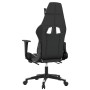 Gaming chair with massage and footrest synthetic leather black white by , Gaming chairs - Ref: Foro24-345527, Price: 145,60 €...