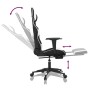 Gaming chair with massage and footrest synthetic leather black white by , Gaming chairs - Ref: Foro24-345527, Price: 145,60 €...