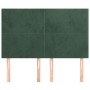 Headboards 4 units dark green velvet 72x5x78/88 cm by , Headboards and footboards - Ref: Foro24-3116103, Price: 106,15 €, Dis...