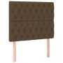 Headboards 2 units of dark brown fabric 90x7x78/88 cm by , Headboards and footboards - Ref: Foro24-3116653, Price: 84,70 €, D...