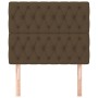 Headboards 2 units of dark brown fabric 90x7x78/88 cm by , Headboards and footboards - Ref: Foro24-3116653, Price: 84,70 €, D...