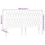 Kopfteile 4 Einheiten aus dunkelbraunem Stoff 100x7x78/88 cm von , Kopf- und Fußteile - Ref: Foro24-3116693, Preis: 164,14 €,...