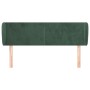 Dark green velvet headboard 147x23x78/88 cm by , Headboards and footboards - Ref: Foro24-3116915, Price: 65,80 €, Discount: %