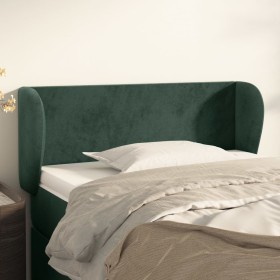 Cabecero de terciopelo verde oscuro 93x23x78/88 cm de , Cabeceros y pies de cama - Ref: Foro24-3116903, Precio: 50,99 €, Desc...