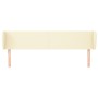 Cream synthetic leather headboard 163x23x78/88 cm by , Headboards and footboards - Ref: Foro24-3116962, Price: 66,88 €, Disco...