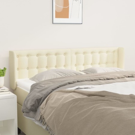 Cabecero de cuero sintético color crema 147x16x78/88 cm de , Cabeceros y pies de cama - Ref: Foro24-3118860, Precio: 67,19 €,...